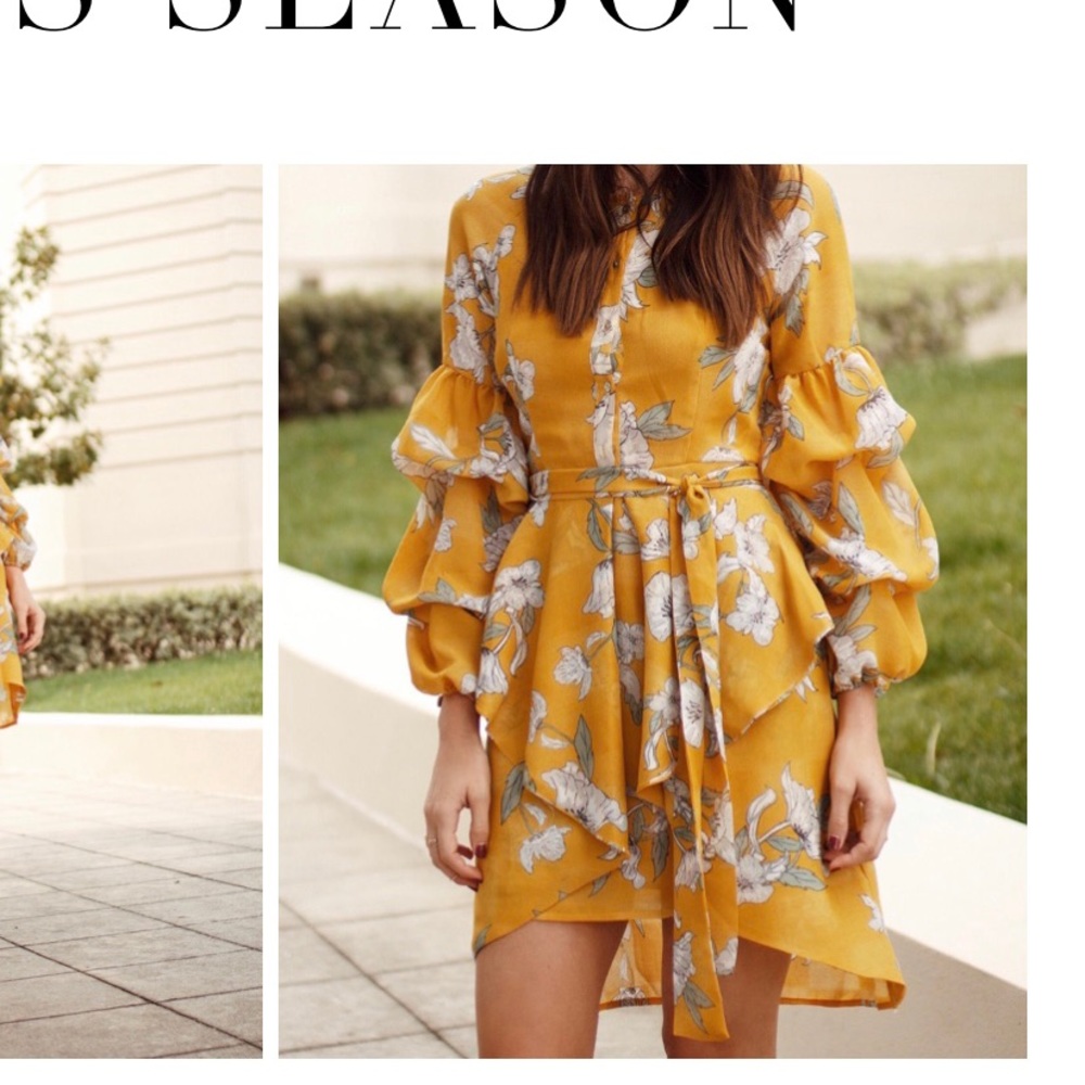 Chriselle J.O.A. Floral Dress